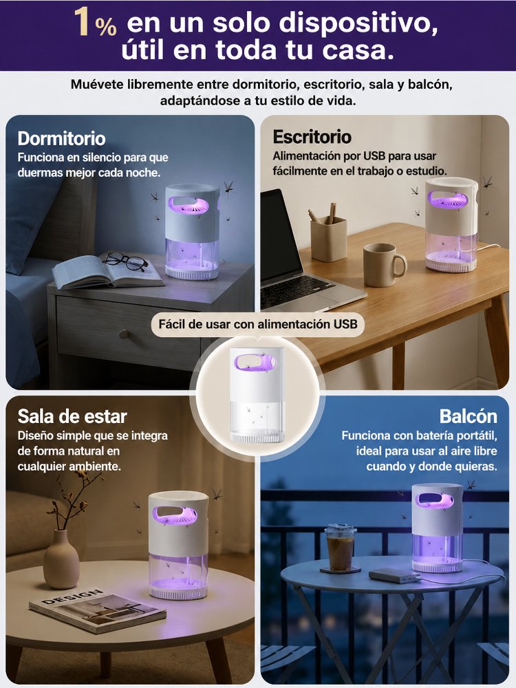 Lámpara antimosquitos para ahuyentar mosquitos