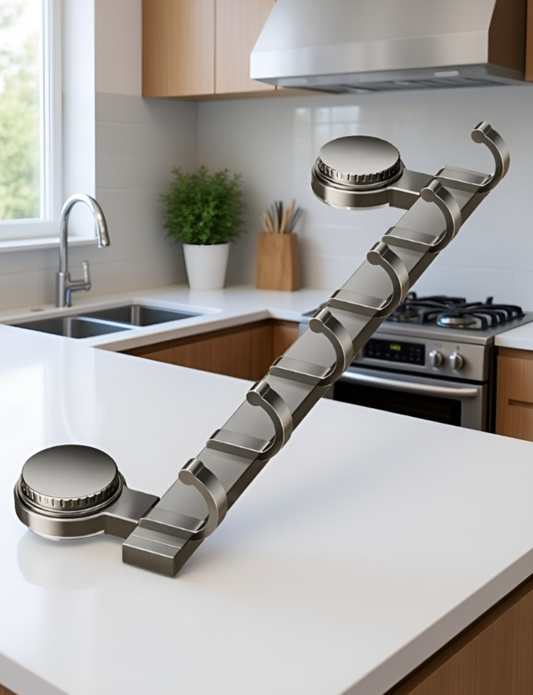 간편하게 설치하는 욕실 옷걸이