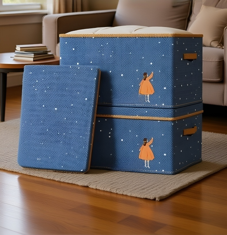 별이 빛나는 하늘 디자인의 인테리어 소품 상자