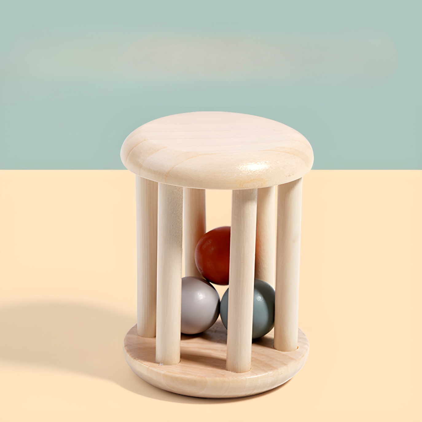 Kinderkäfigglocke Baby Handglocke Rassel Musikinstrument Säuglingsfrühbildung Beruhigende Bettglocke