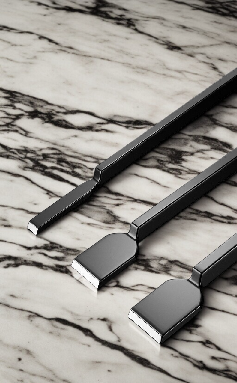 Detailansicht der hochharten Schaufel für Zylinderarbeiten