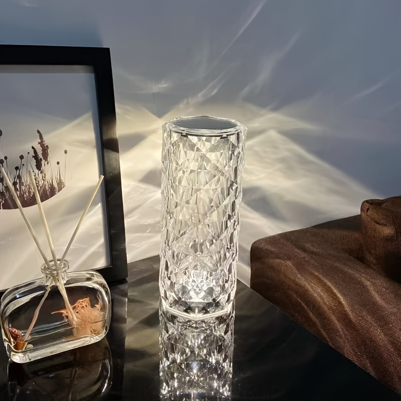 Three-color crystal night light