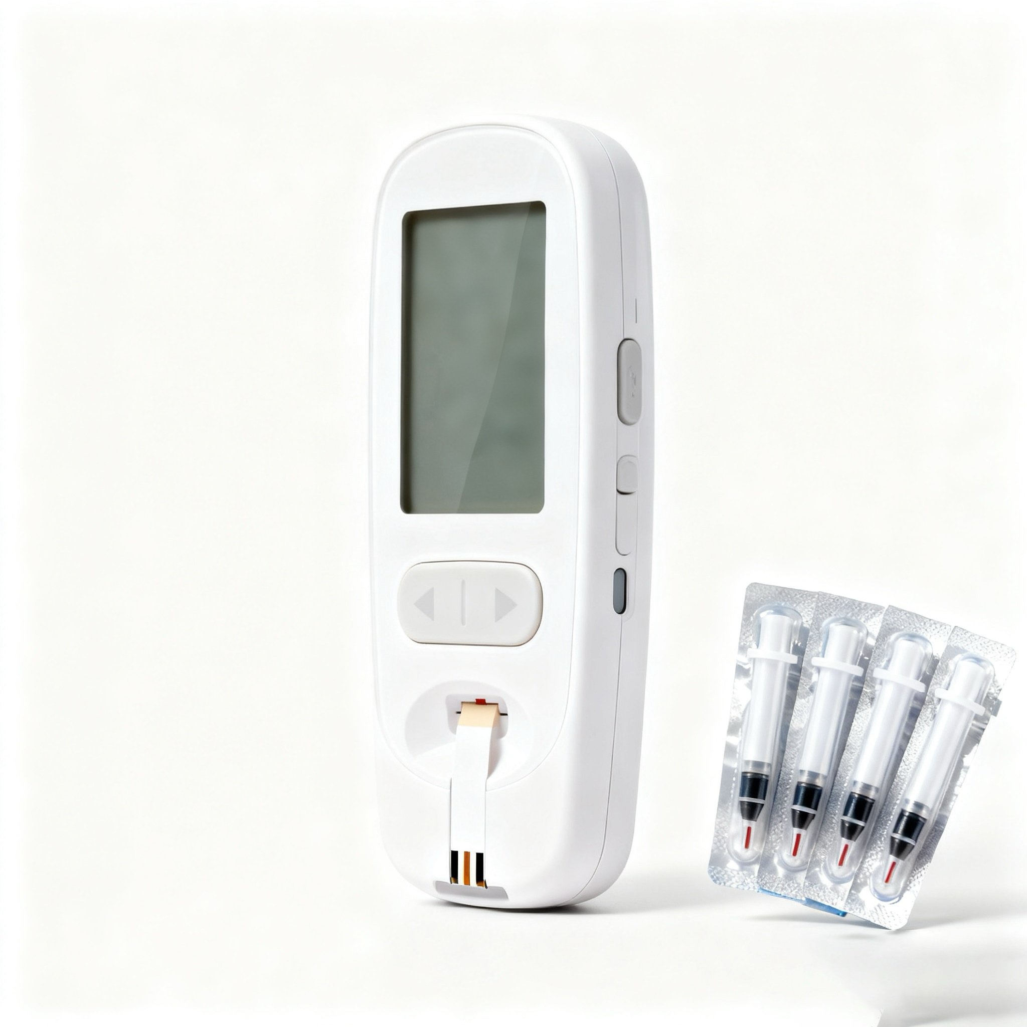 เครื่องวัดน้ำตาลในเลือดแบบพกพา ดีไซน์ทันสมัย