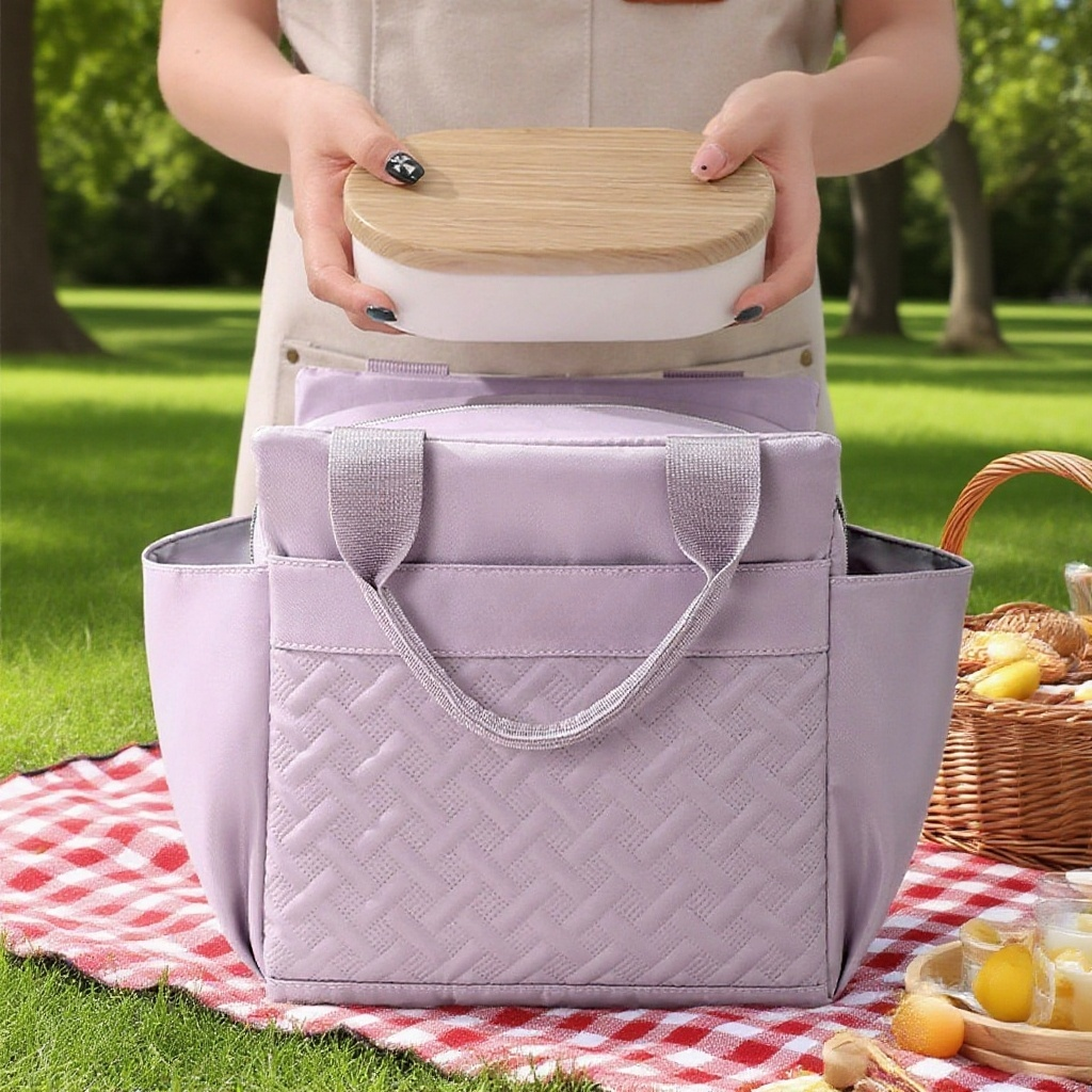 時尚大容量保溫便當包