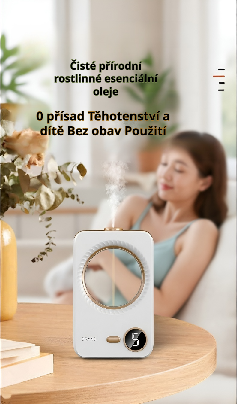 Relaxační atmosféra díky digitálnímu aromatizéru
