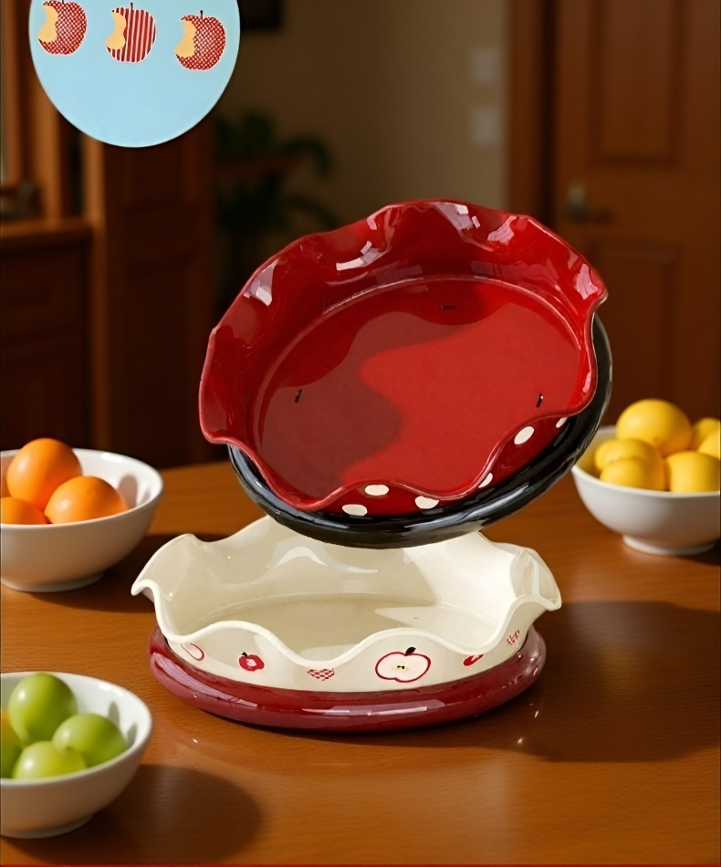 จานหมุนสำหรับจัดผลไม้และขนม