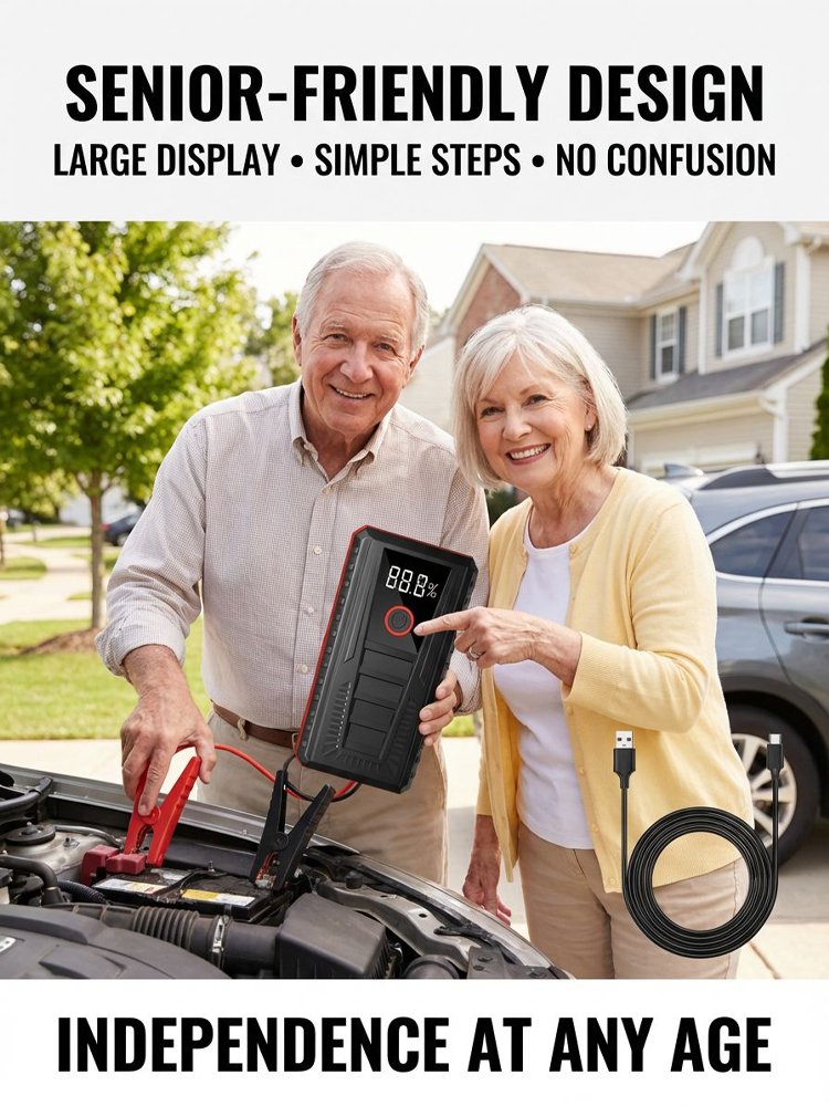 [Instant Engine Resurrection] Portable Car Emergency Starter