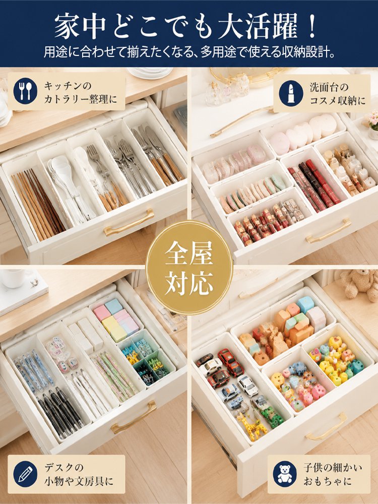 伸縮式多機能収納ボックス