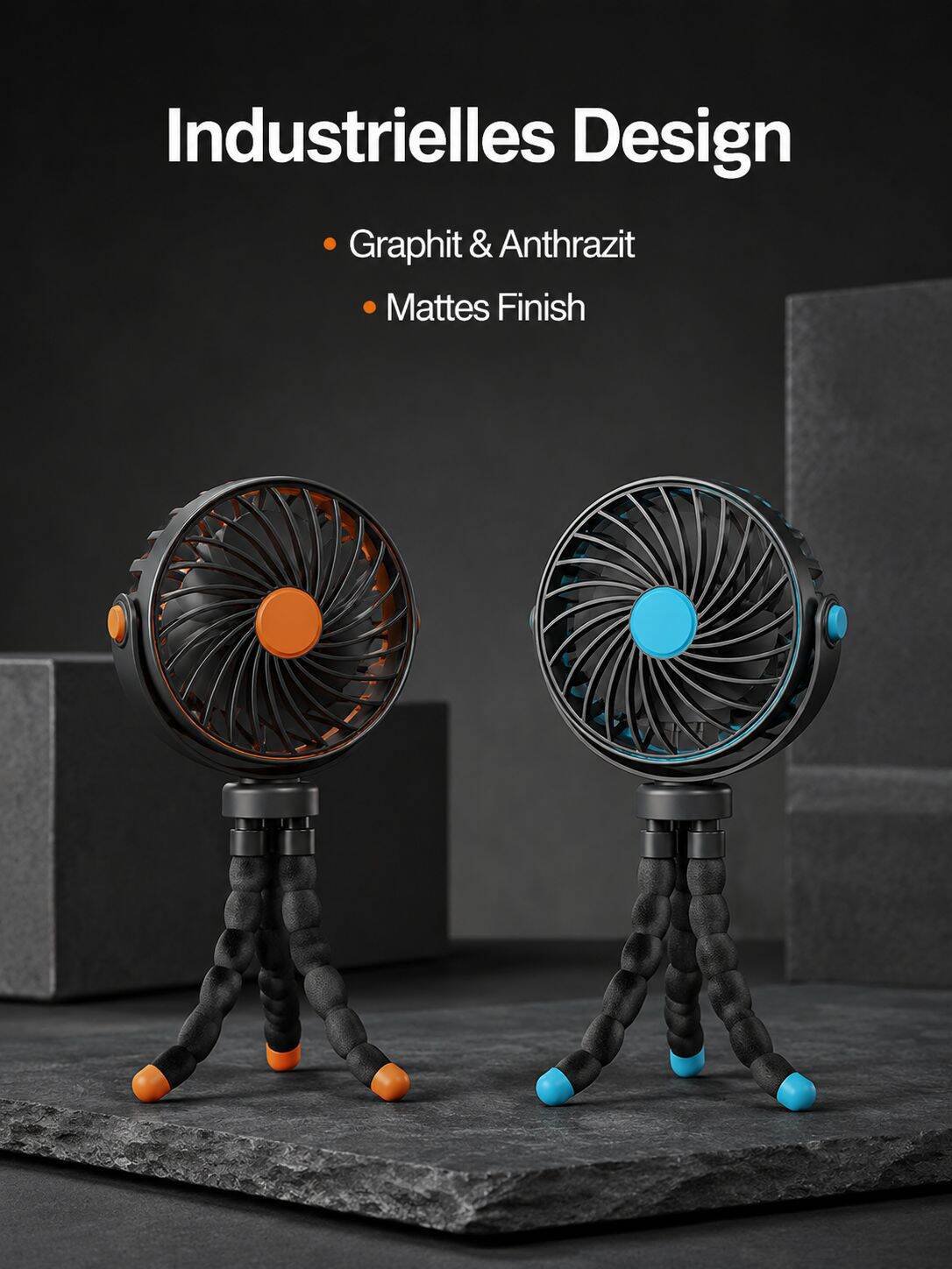 Oktopus Mini-Ventilator mit leistungsstarkem Luftstrom