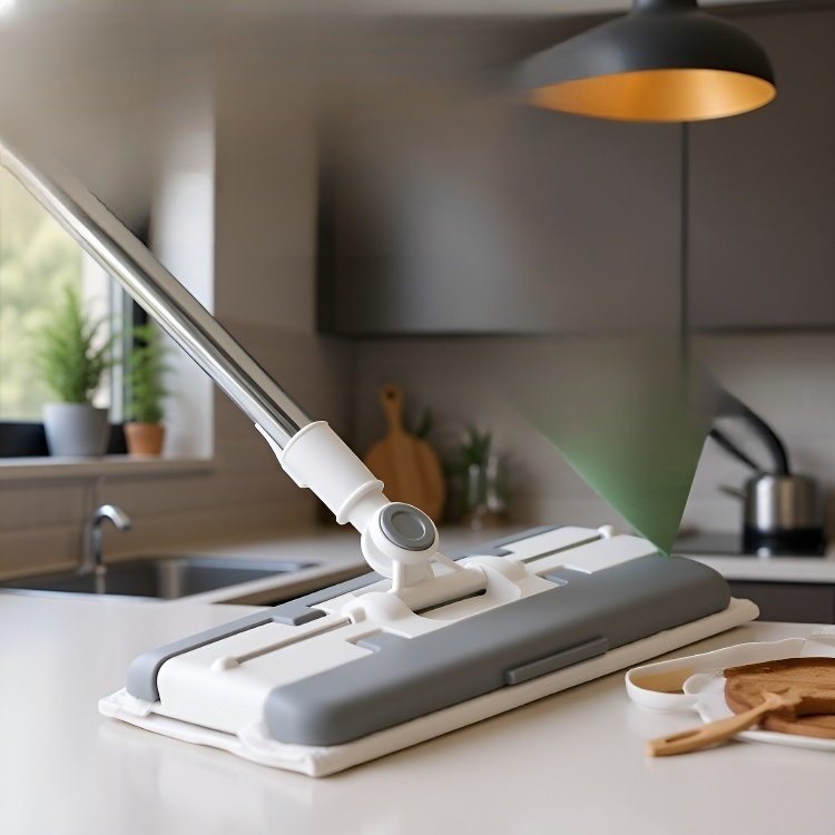 Staubwischmopp entfernt effektiv Staub und Schmutz