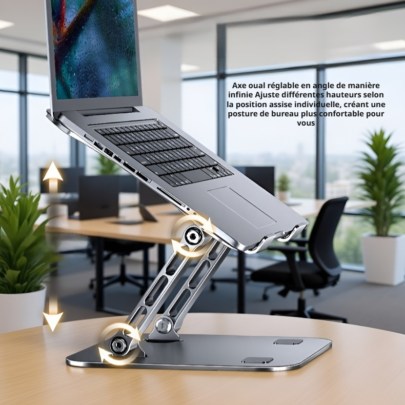 Support pour PC avec ventilation et design moderne