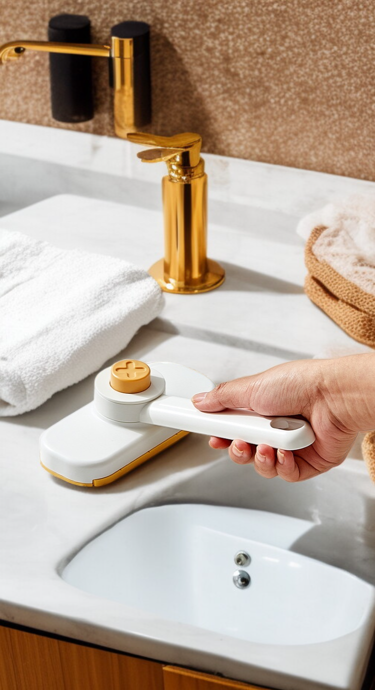 손세탁 클립 기능을 보여주는 브러쉬