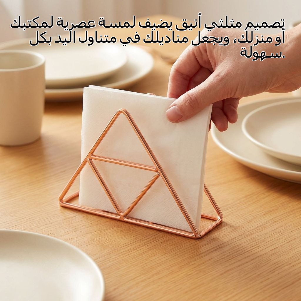 حامل مناديل مكتبي مثلث الشكل
