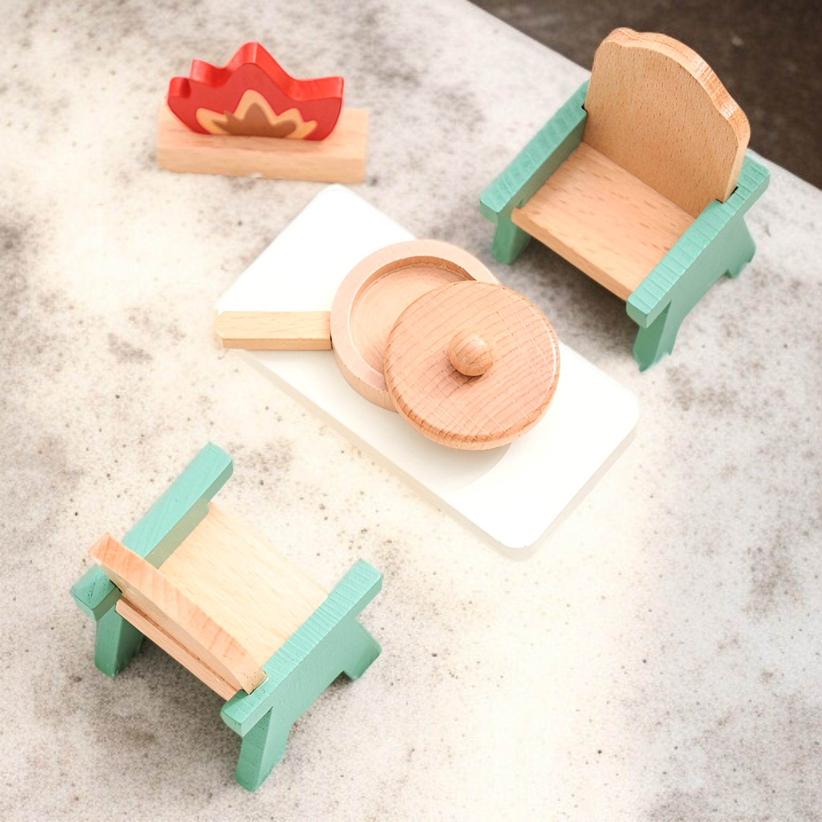 캠핑 테이블과 의자 장난감 세트