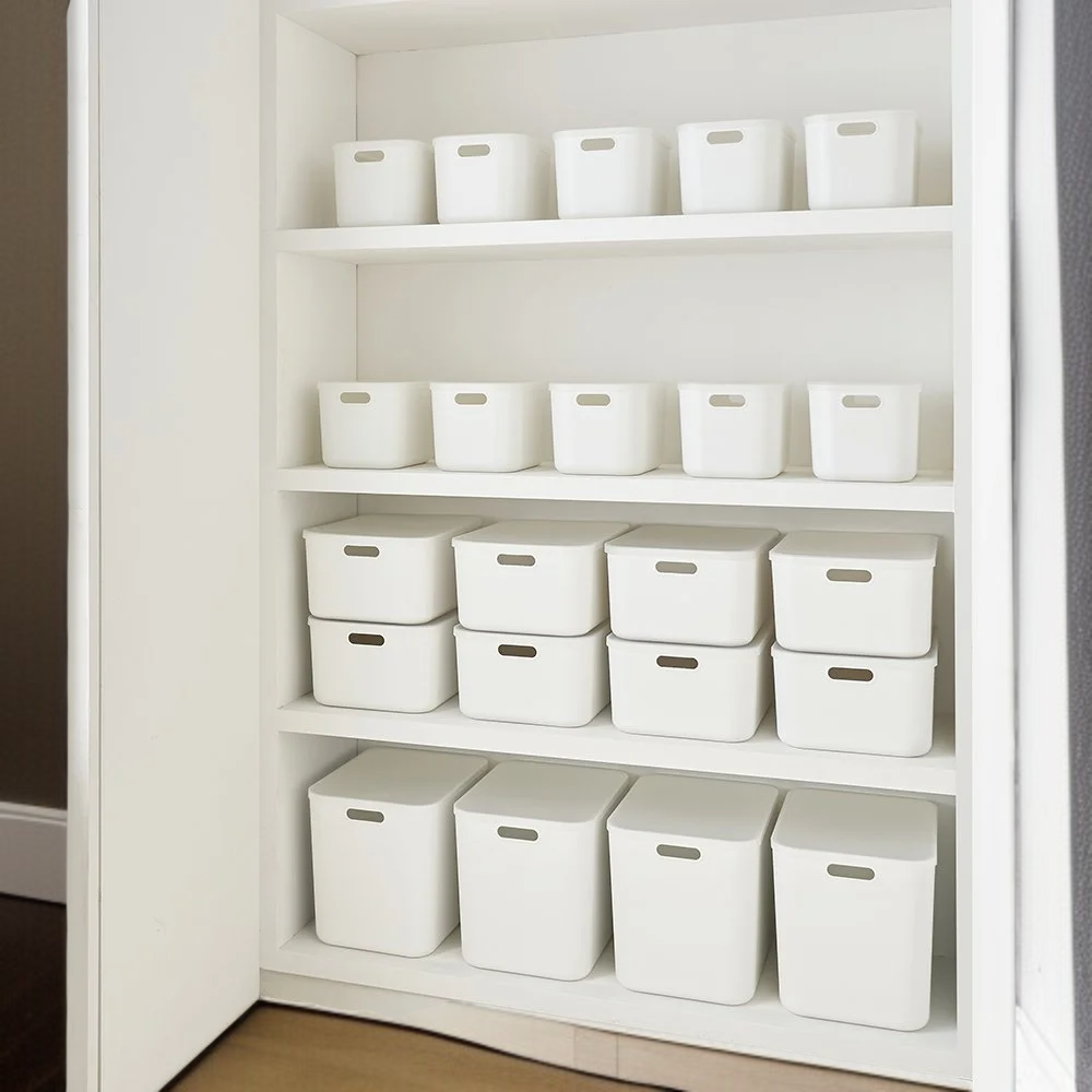 위즈홈 국내생산 그라미 리빙박스 펜트리 수납함 수납정리함 4개