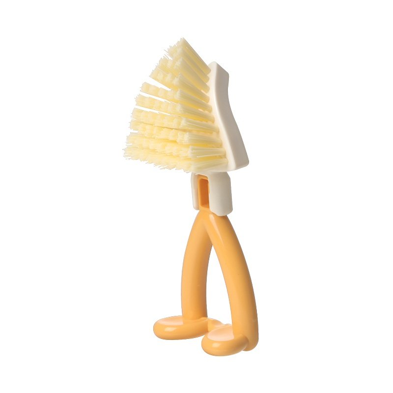 Foldable No-Dead-Angle Triangle Cleaning Brush