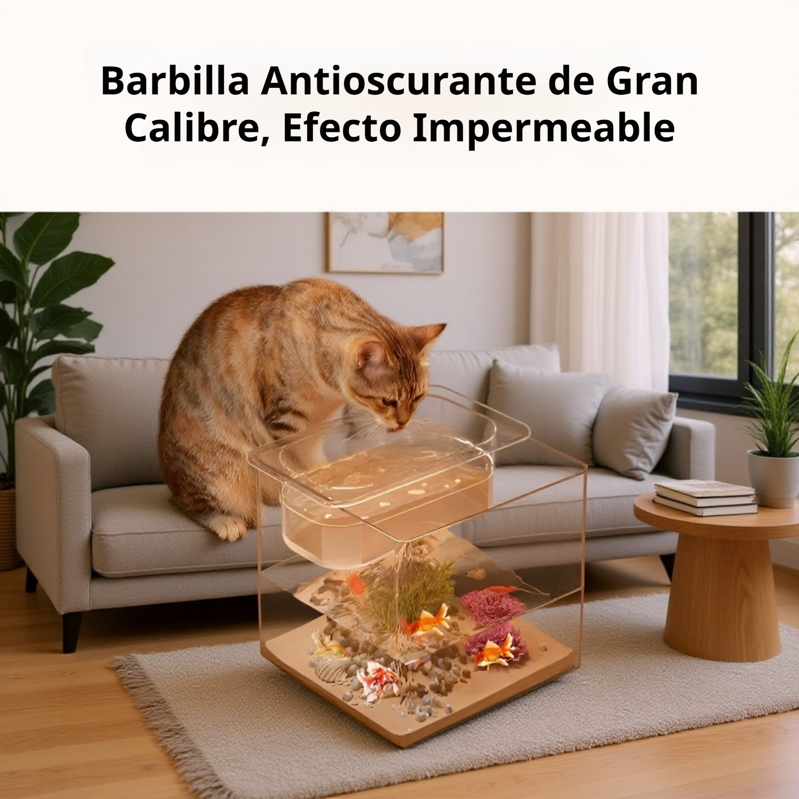 Bebedero para gatos con agua fresca y filtrada