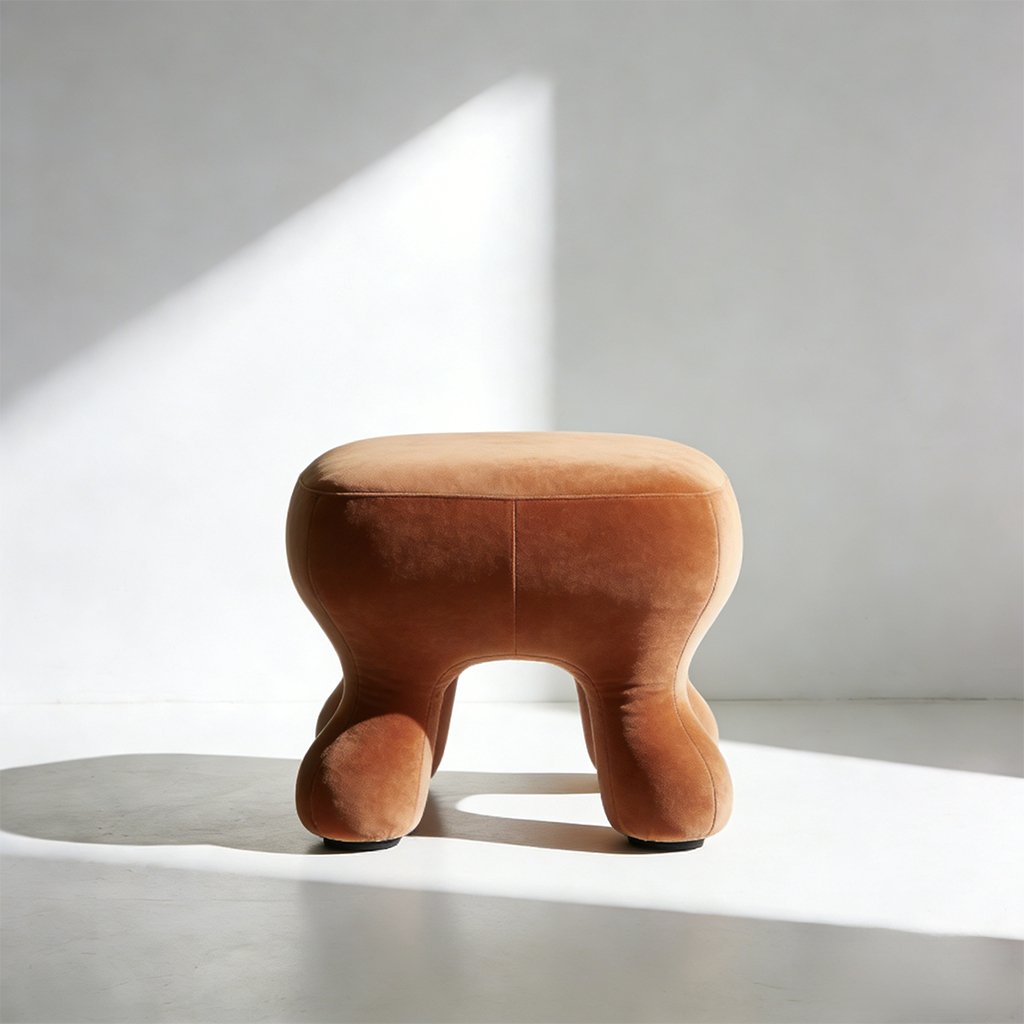 Multifunctional Fabric Ottoman