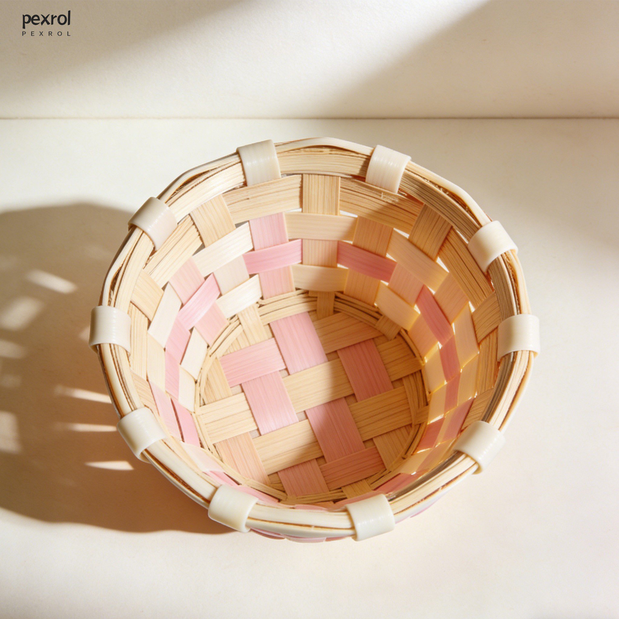 10-teilige handgefertigte Bambuskörbe für Haushalt