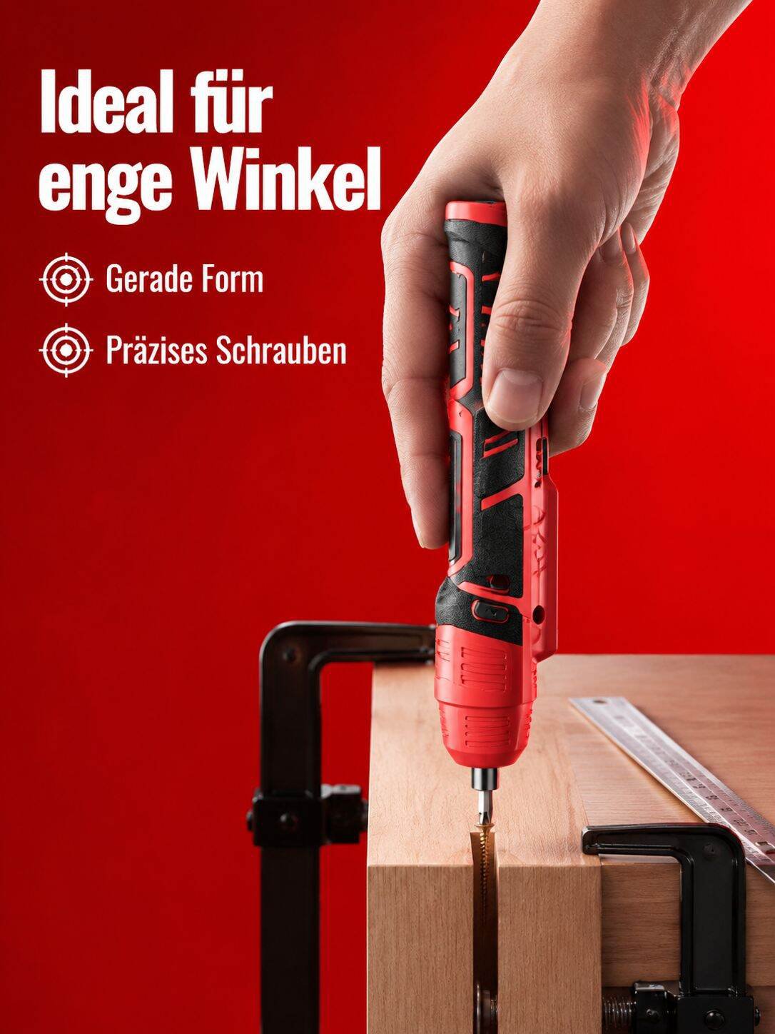 Vielseitig einsetzbarer elektrischer Schraubendreher