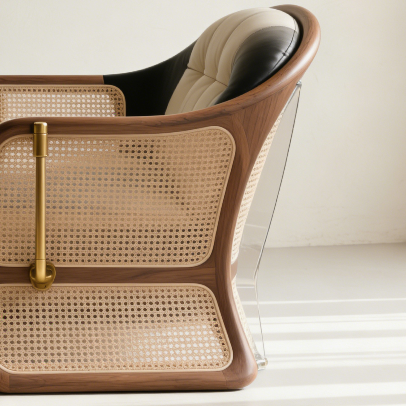 Silla individual con reposabrazos de estilo moderno