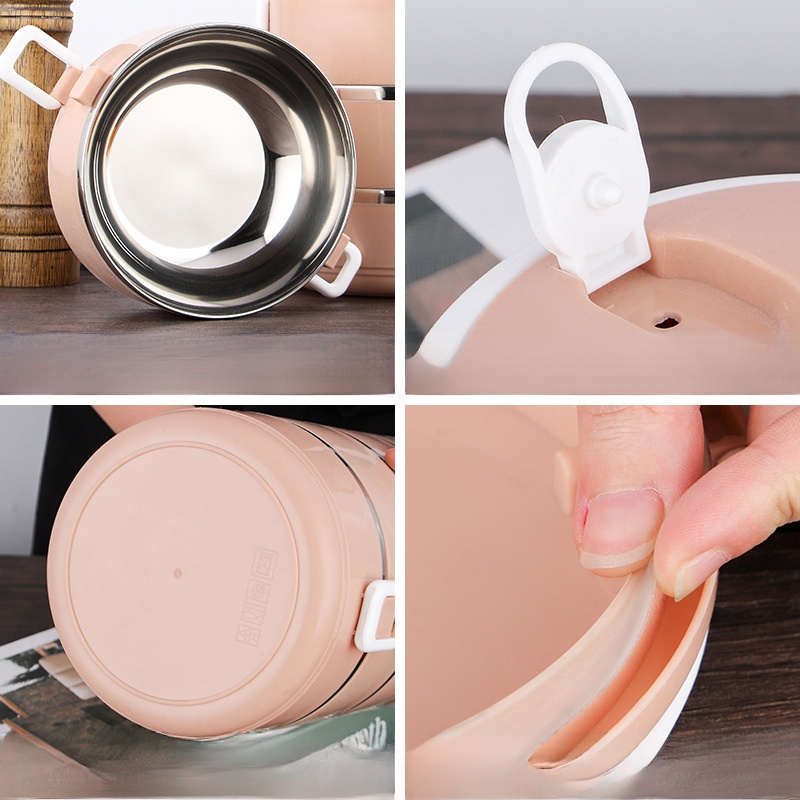 다층 보온 도시락통 학생용