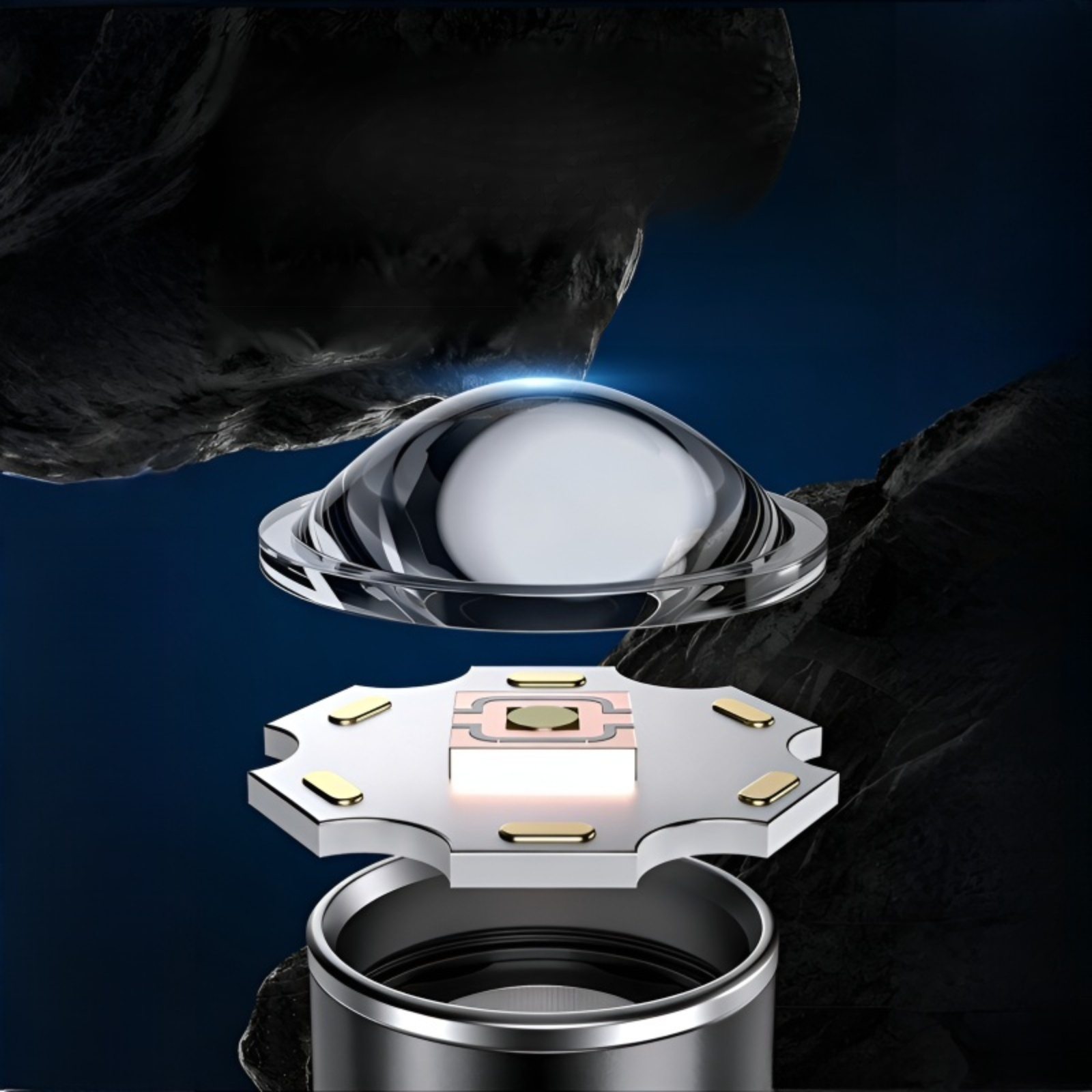 Lampe torche de camping longue durée à haute puissance