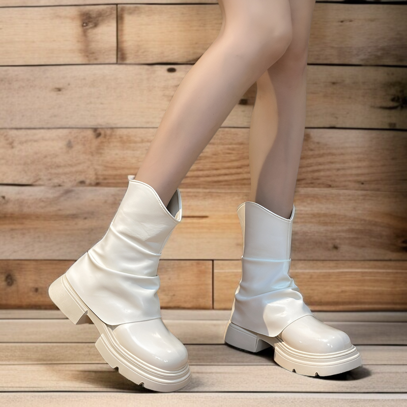 新作厚底レディースブーツ