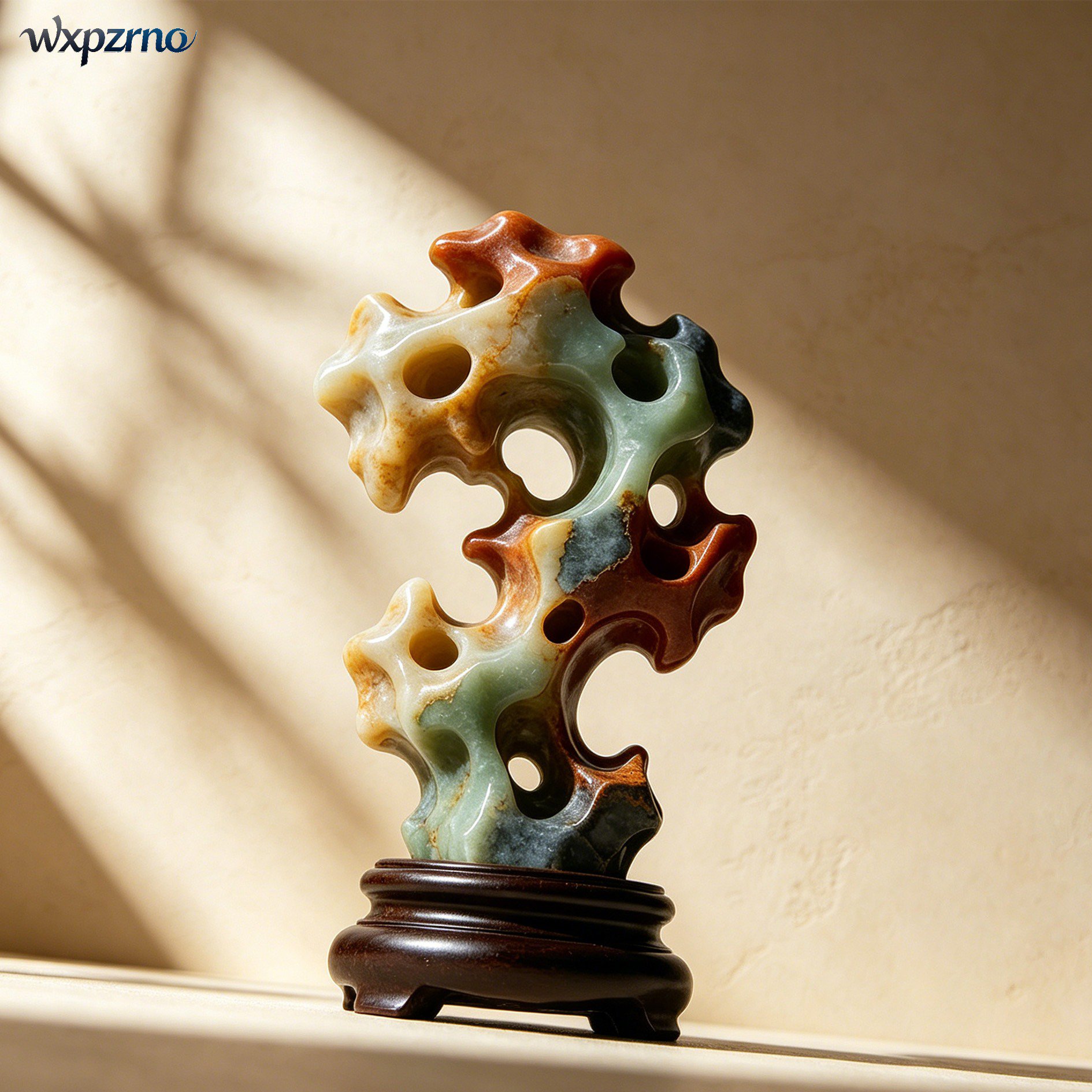 Elegant jade decorative piece for modern interiors