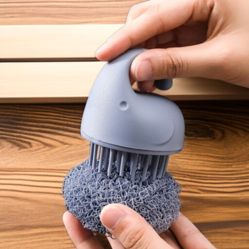 シルクフリーの家庭用クリーニングブラシ 短柄短刷 クリーニングボール 家庭用キッチンポットブラシ 食器洗いブラシ