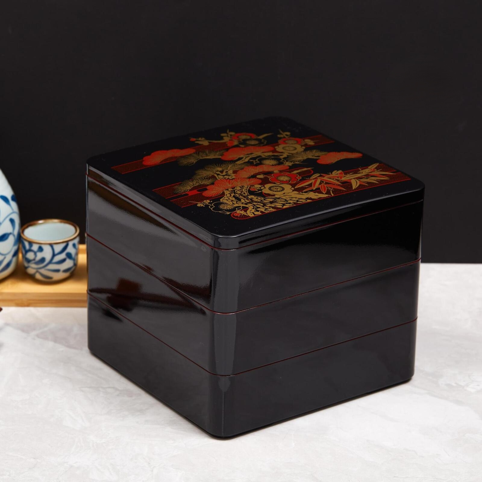 大型日本式三段弁当箱
