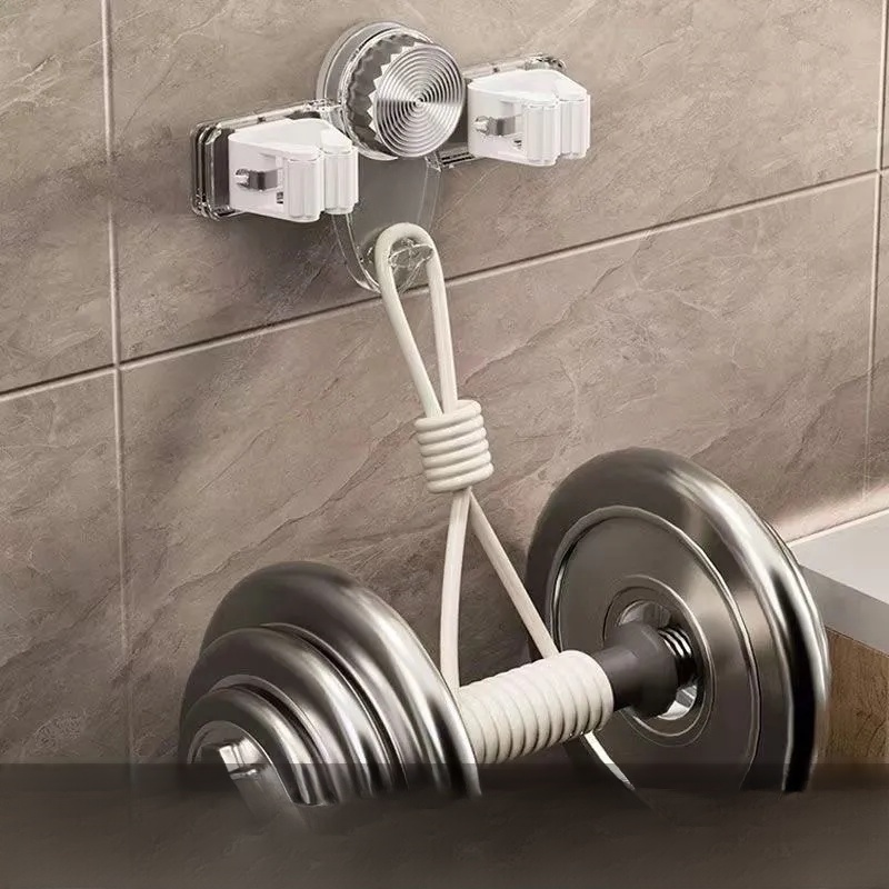 牆面收納吸盤拖把夾