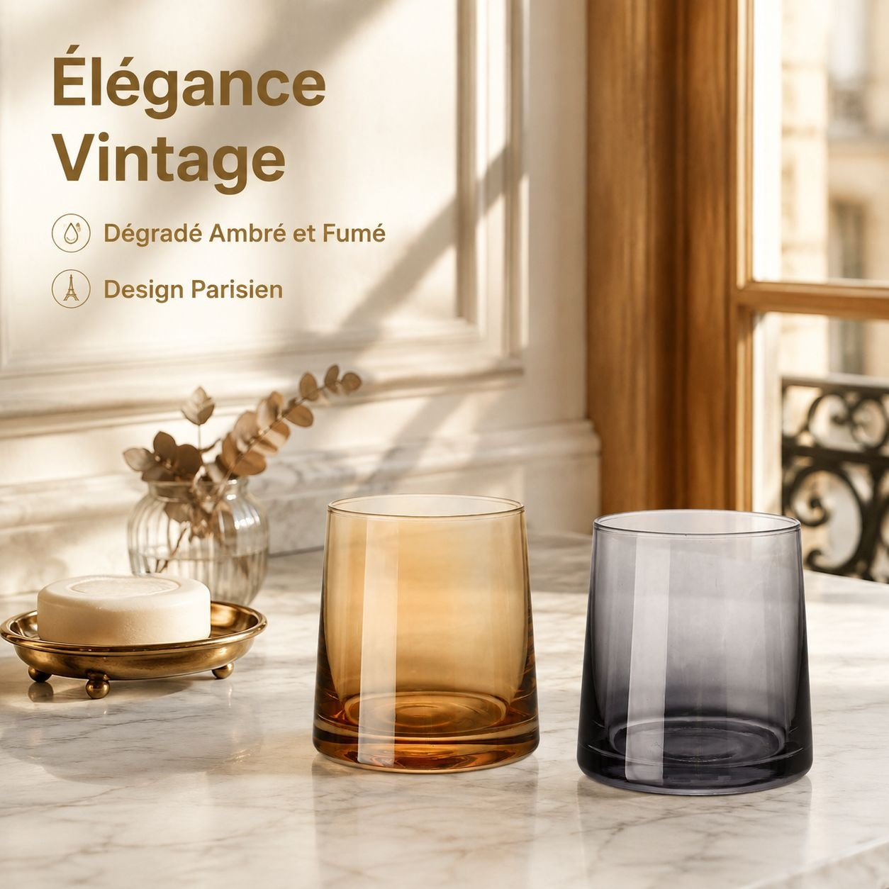 Gobelet à rinçage en verre