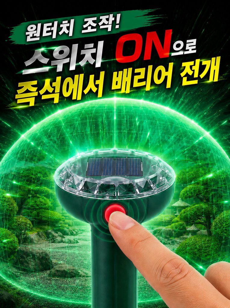 [한국과학공원] 태양열 충전 방수 및 방충 기능 스크루드라이버