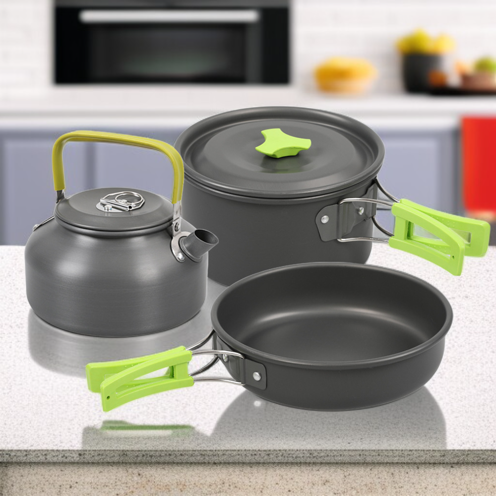 Portable Cookware and Kettle Set