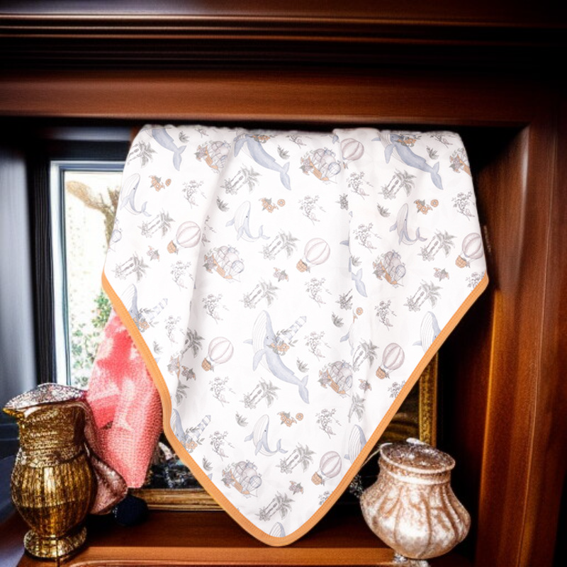 加大寶寶用純棉包巾被子