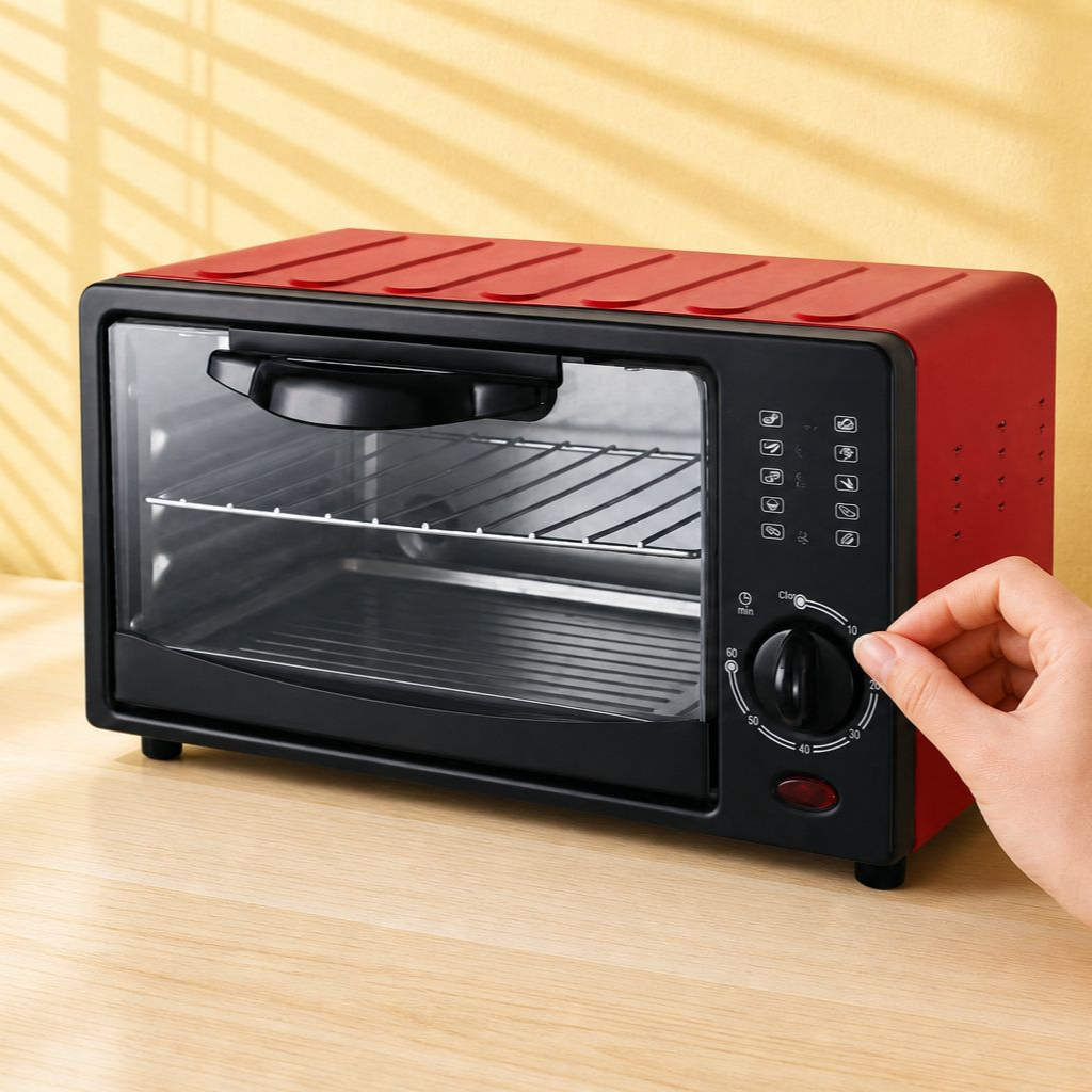 Multifunctional 12L Oven, Nonslip Base, Individual Heating, Cute Appearance