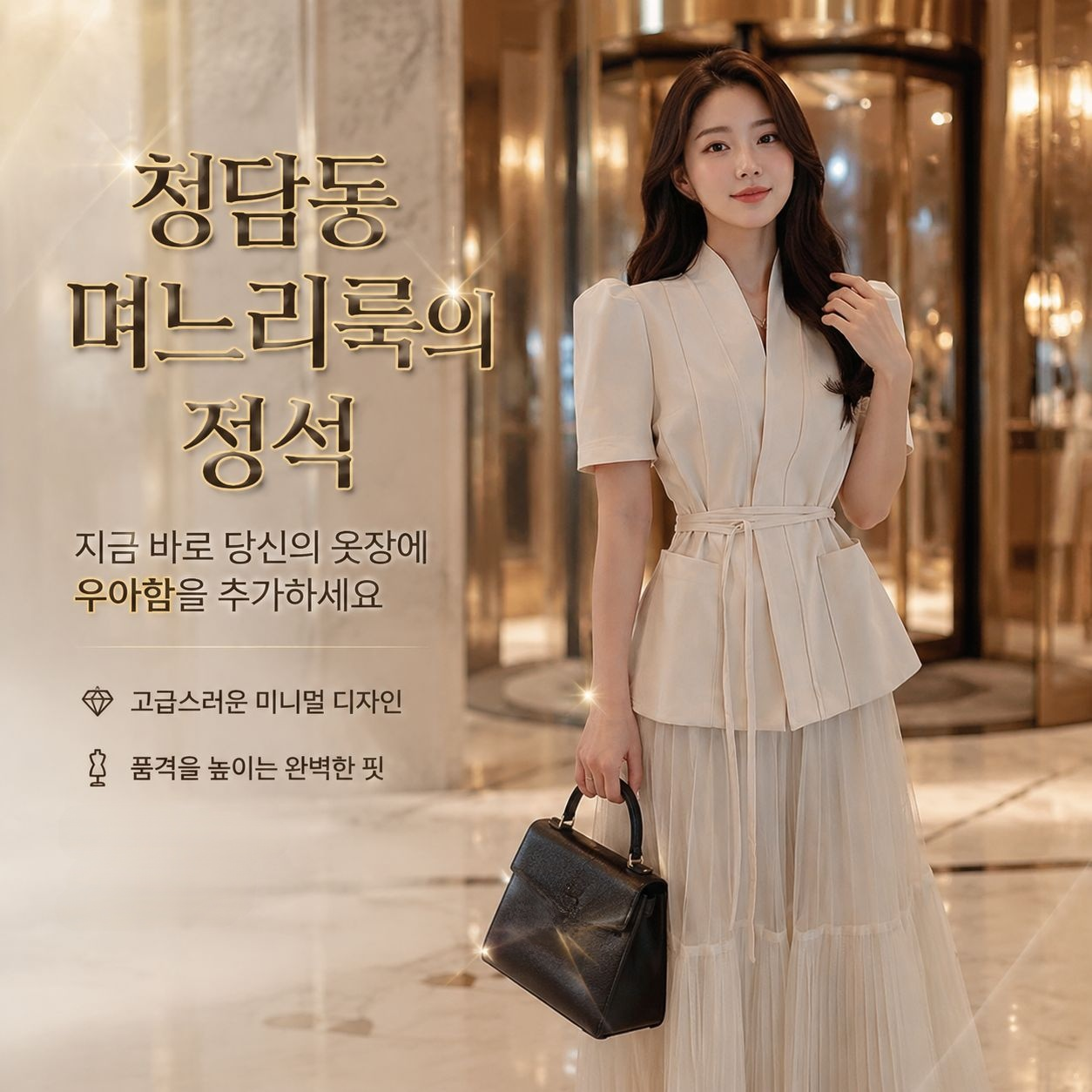 여름 홍콩 스타일 여성 투피스 스커트