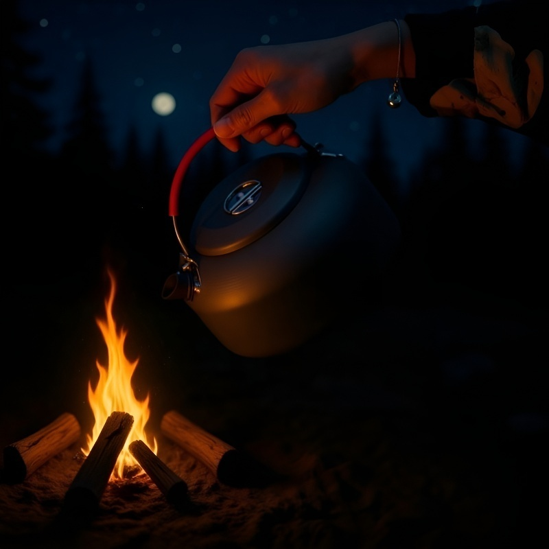 アウトドアキャンプ用アルミケトル 多用途家庭用ウォーターポット