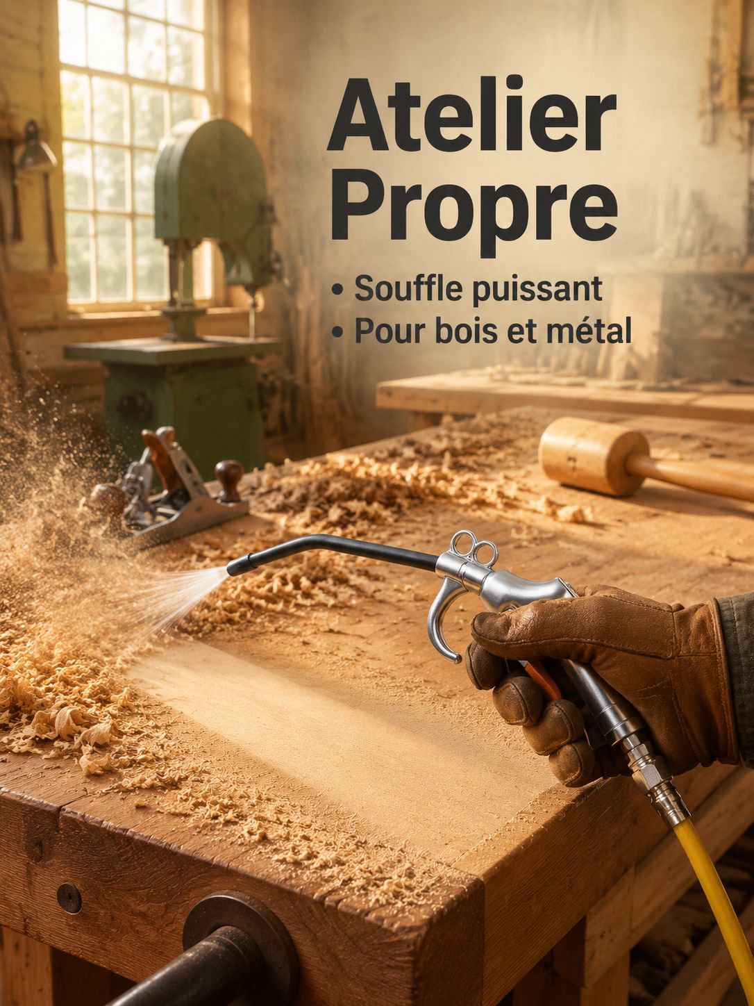 Pistolet de soufflage pneumatique haute pression puissant