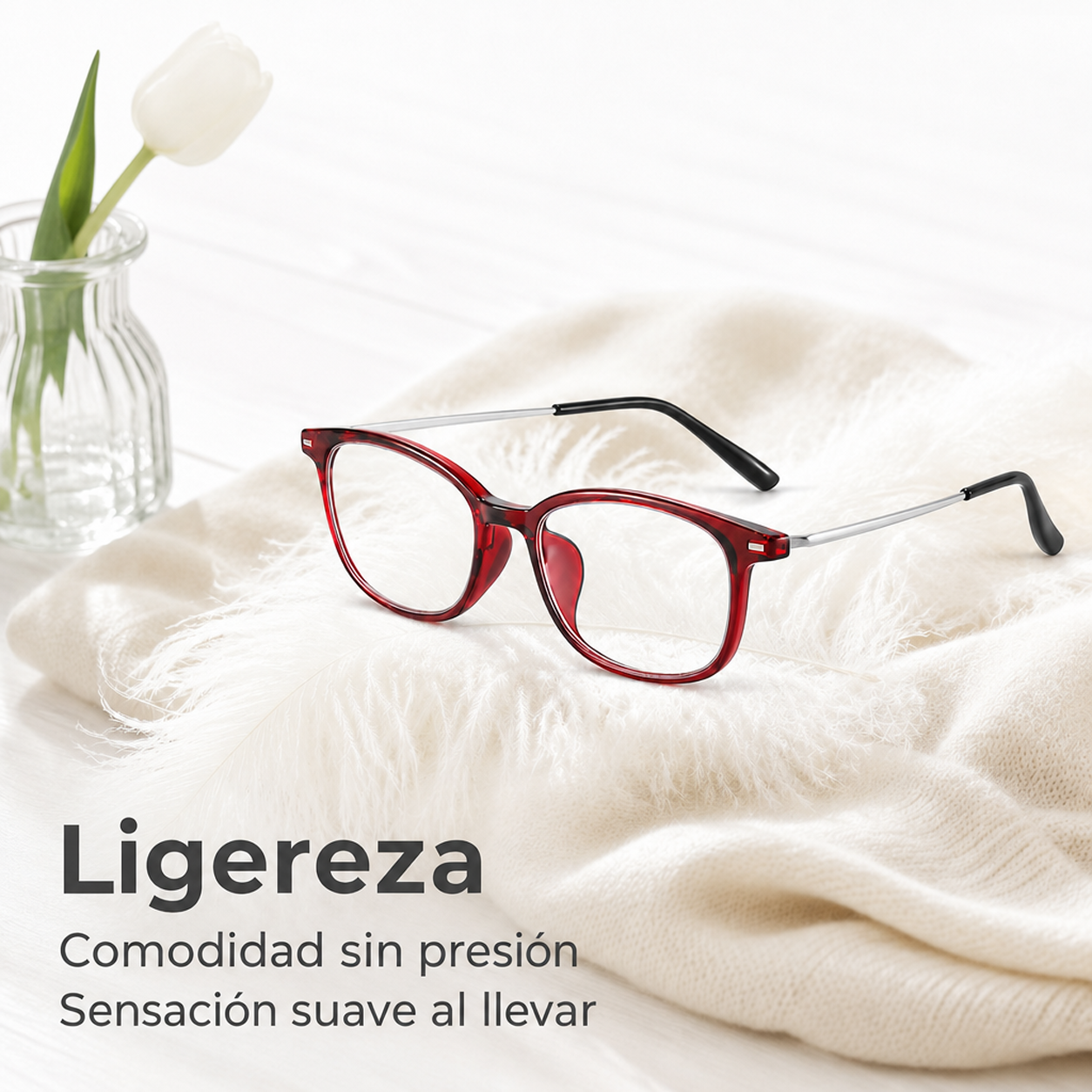 Gafas de lectura elegantes para mujer con filtro de luz azul