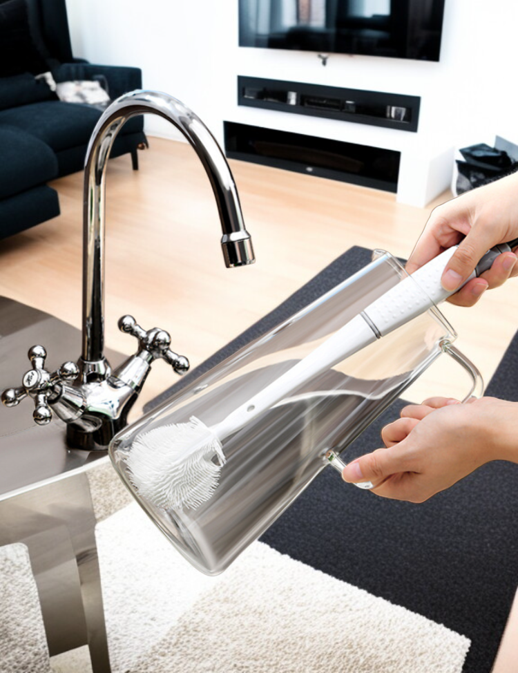 손잡이 길이 조절 가능한 청소 브러쉬