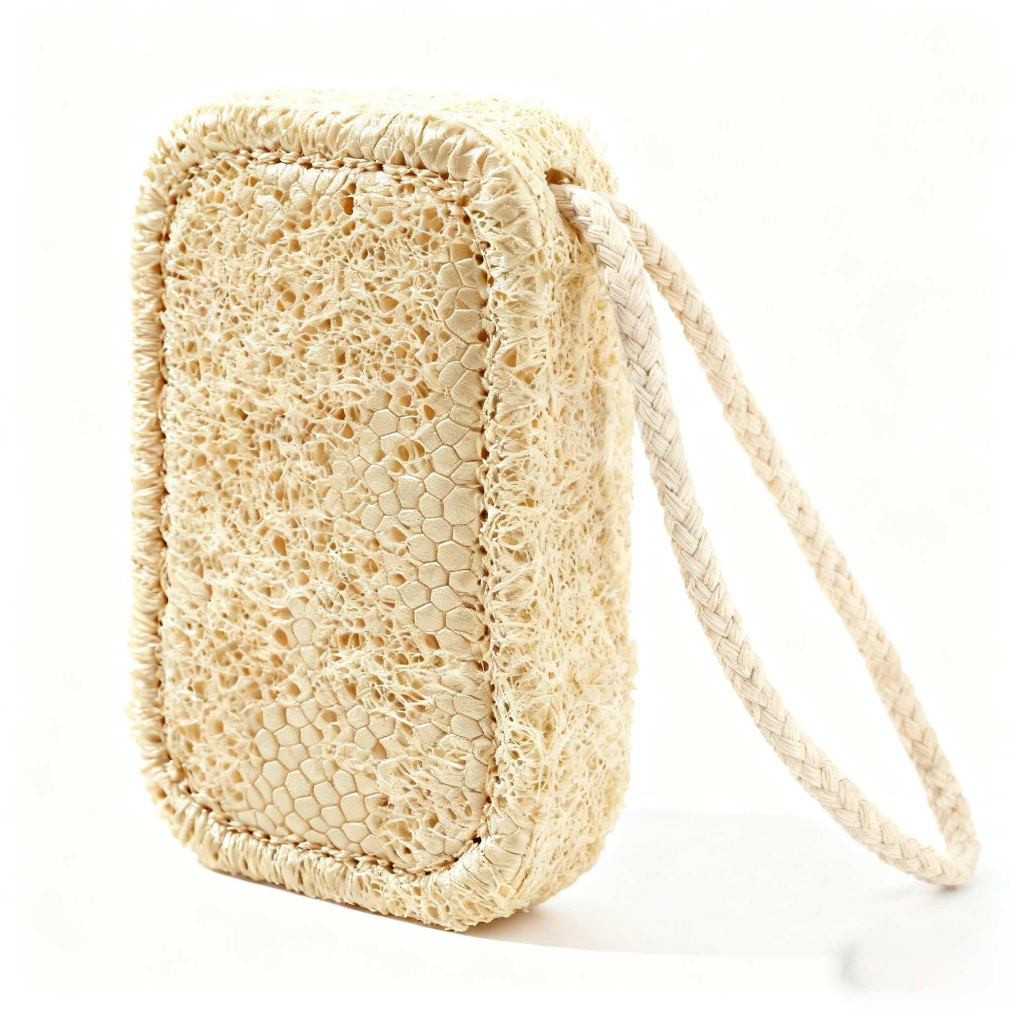 ผ้าเช็ดจานใยบวบสำหรับล้างหม้อและจานในครัวบ้าน