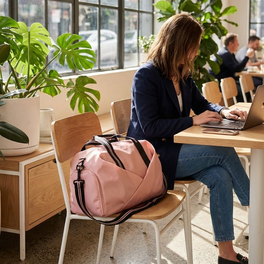 Wasserabweisende Sporttasche mit separatem Nassbereich