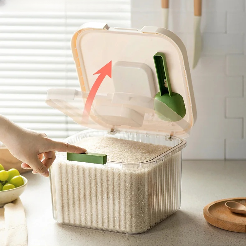 กล่องเก็บข้าวสารขนาดใหญ่สำหรับบ้าน กล่องข้าวสารป้องกันแมลงและความชื้น