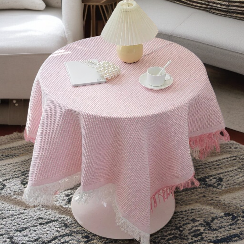 가정용 코튼 린넨 원형 테이블매트 캠핑 야외용