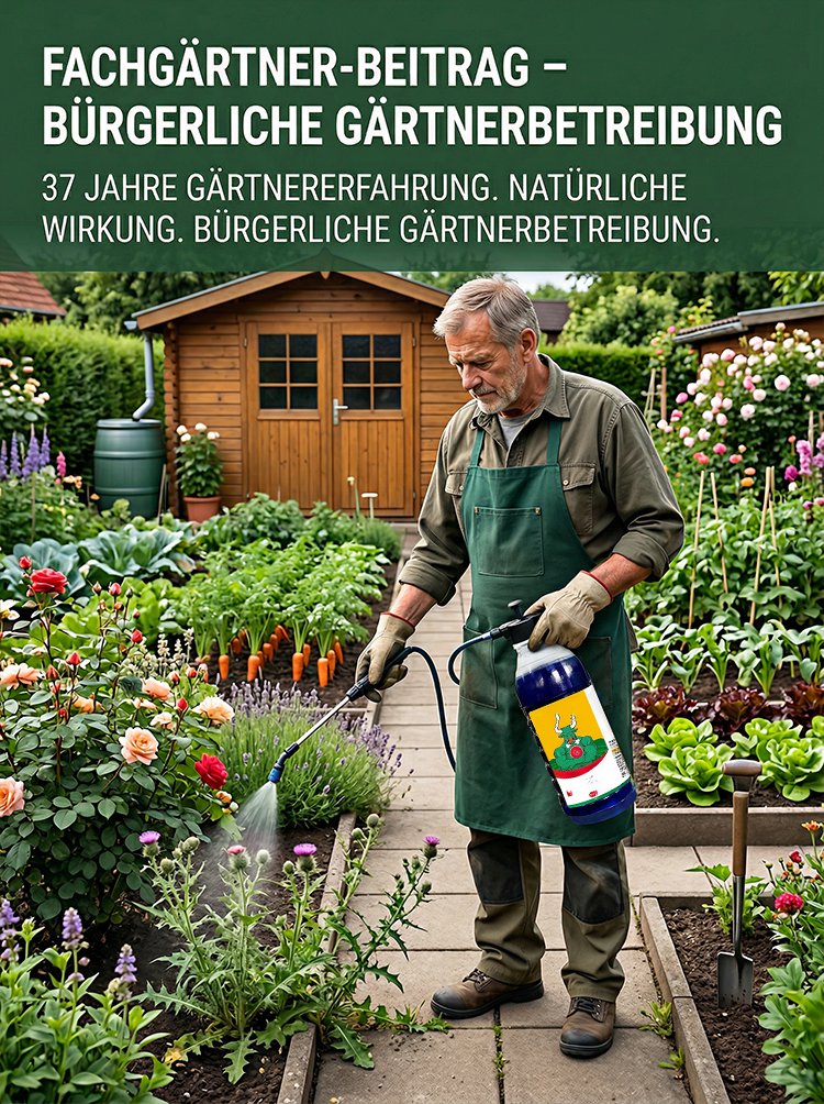 【Hochkonzentriertes Herbizid】8x schneller, wurzeltief vernichten, 100% biologisch abbaubar