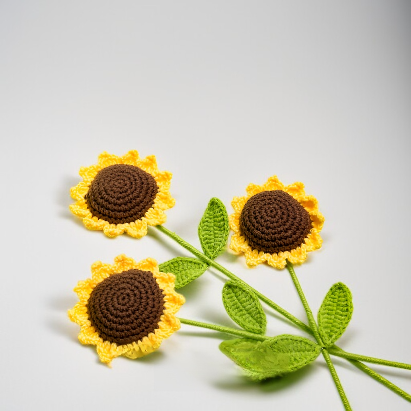 毛線針織太陽花