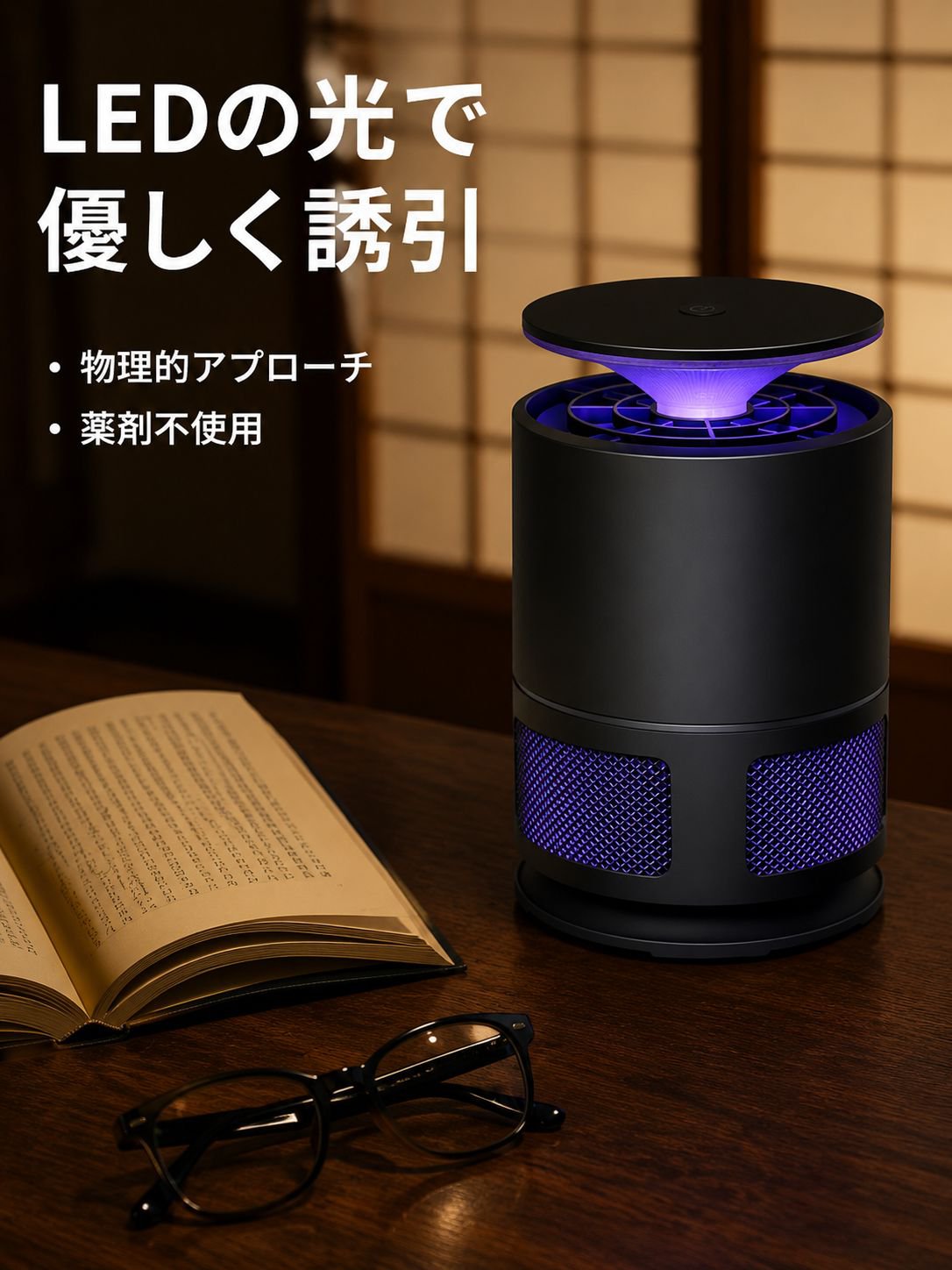 静音LED吸引式蚊取り器