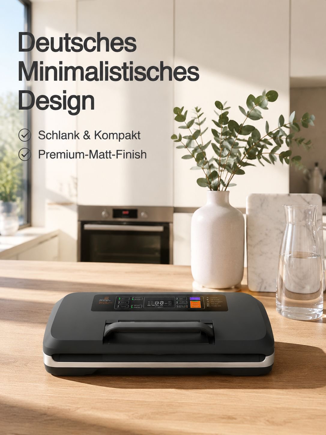 Bedienfeld des JMY SV636 Vakuumiergeräts